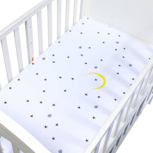 Load image into Gallery viewer, 100% Cotton Crib Fitted Sheet Soft Breathable Baby Bed Mattress Cover Cartoon Newborn Bedding For Cot Size 130*70cm/105*60