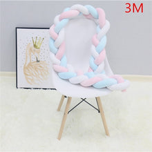 Load image into Gallery viewer, 1M/2M/3M Baby Bumper Bed Braid Knot Pillow Cushion Bumper for Infant Bebe Crib Protector Cot Bumper Room Decor