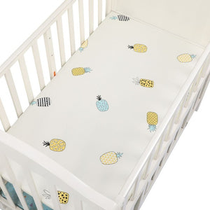 100% Cotton Crib Fitted Sheet Soft Breathable Baby Bed Mattress Cover Cartoon Newborn Bedding For Cot Size 130*70cm/105*60