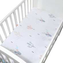 Load image into Gallery viewer, 100% Cotton Crib Fitted Sheet Soft Breathable Baby Bed Mattress Cover Cartoon Newborn Bedding For Cot Size 130*70cm/105*60