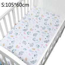 Load image into Gallery viewer, 100% Cotton Crib Fitted Sheet Soft Breathable Baby Bed Mattress Cover Cartoon Newborn Bedding For Cot Size 130*70cm/105*60