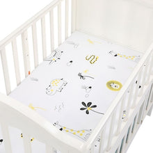 Load image into Gallery viewer, 100% Cotton Crib Fitted Sheet Soft Breathable Baby Bed Mattress Cover Cartoon Newborn Bedding For Cot Size 130*70cm/105*60