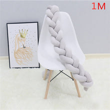 Load image into Gallery viewer, 1M/2M/3M Baby Bumper Bed Braid Knot Pillow Cushion Bumper for Infant Bebe Crib Protector Cot Bumper Room Decor